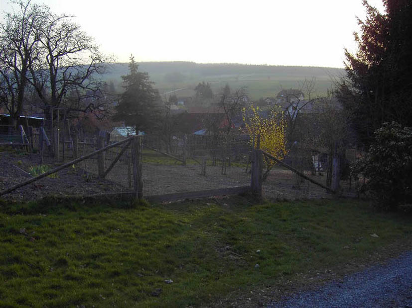 Dorfblick von Nordosten auf den Schiffberg